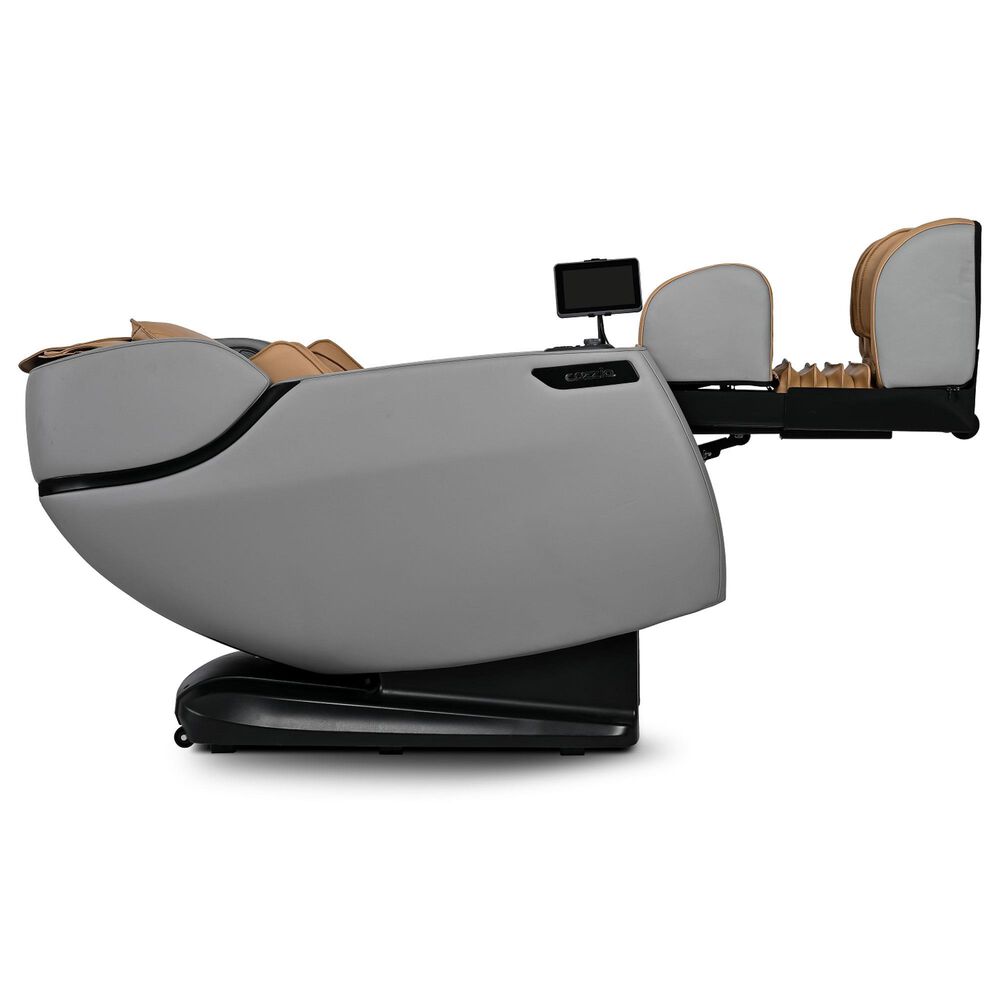 Cozzia Zen XE Power Massage Chair in Cappuccino and Grey, , large