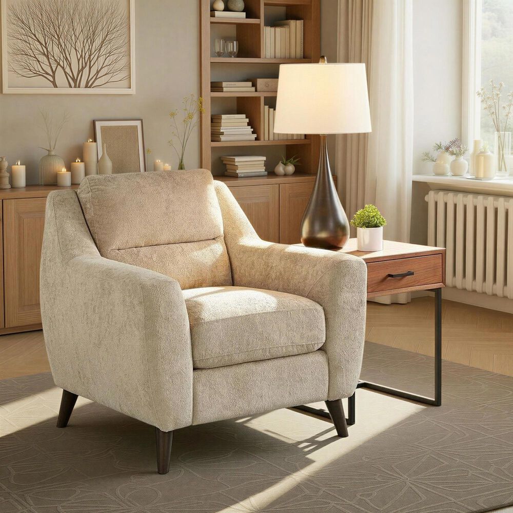 LumiSource Carly Accent Chair in Beige, , large
