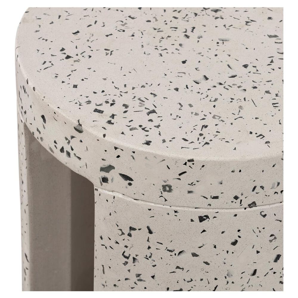 Moe&#39;s Home Collection Lyon Patio Stool in White, , large