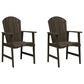 Hearth and Haven Outdoor Adirondack Dining Chair in Grey (Set of 2), , large