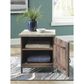 Ashley Laddford Accent Cabinet in Antique Brown and Whitewash, , large