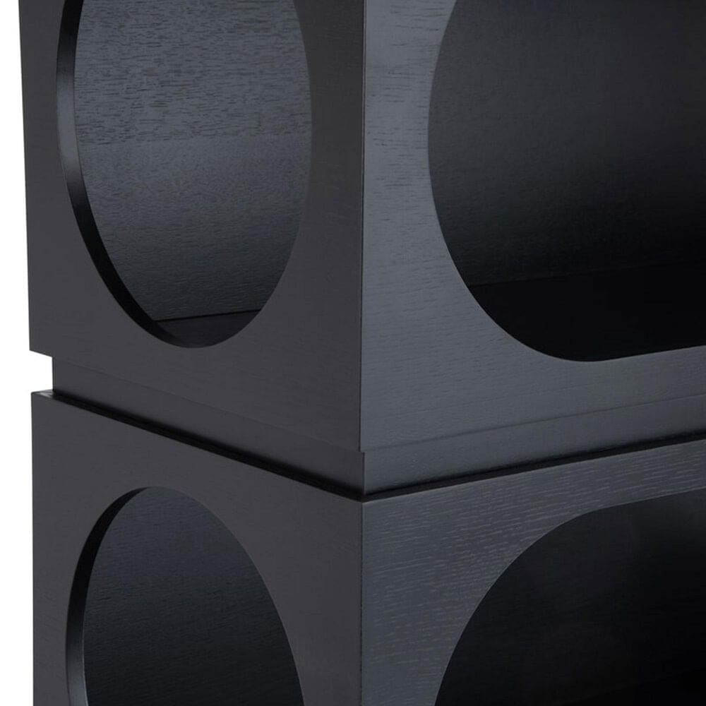 Slatehouse Ezra 5-Shelf Etagere in Black, , large