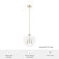 Hunter High Oaks 3-Light Pendant in Alturas Gold, , large