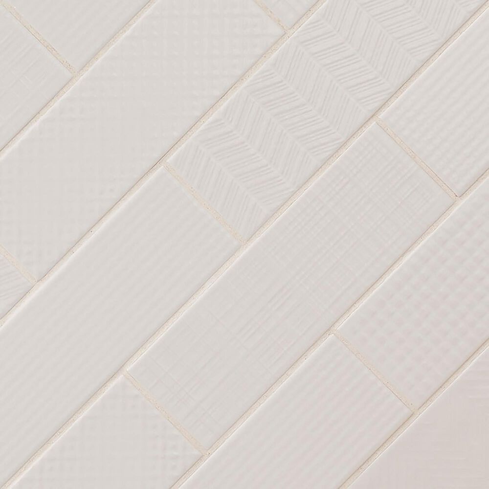 MS International Urbano Pure 3D Mix 4&quot; x 12&quot; Ceramic Tile, , large