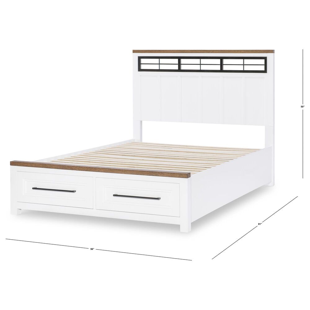 Legacy Classic Dutton 5-Piece Full Storage Bedroom Set in Natural White, Toasted Coconut and Aged Black, , large