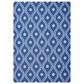 Nourison Home & Garden RS085 10" x 13" Navy Indoor/Outdoor Area Rug, , large