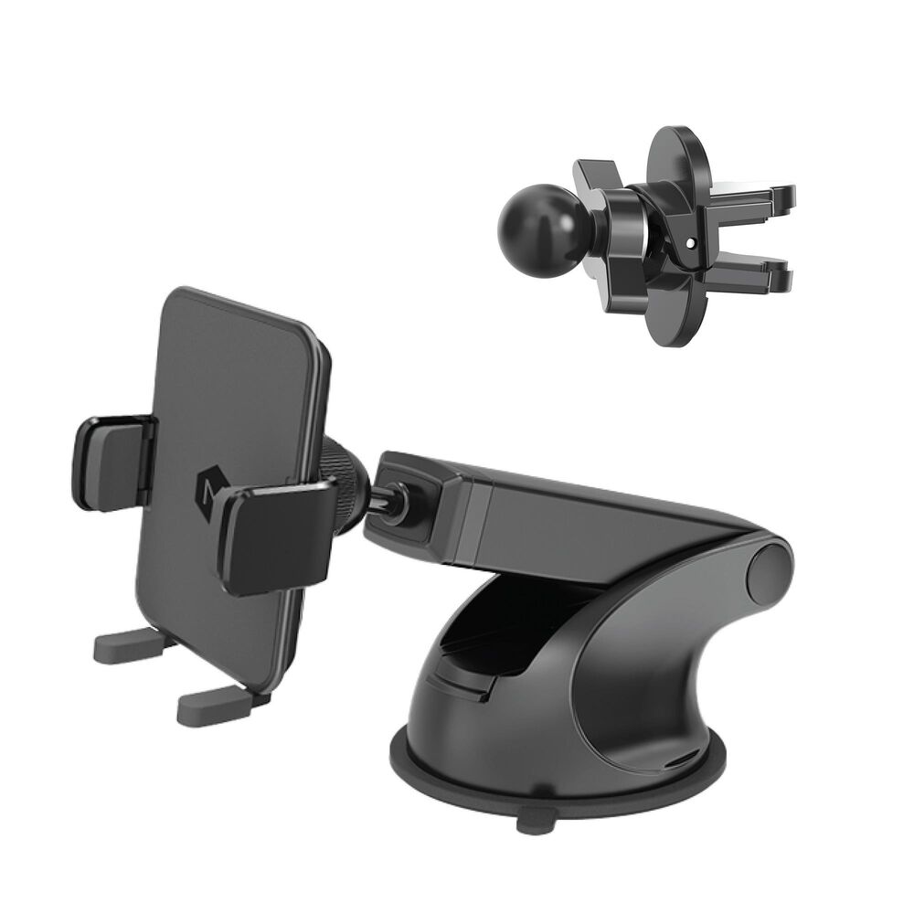The Mighty Mount Simple Cradle Combo with Vent and Dash Mount Base in Black, , large