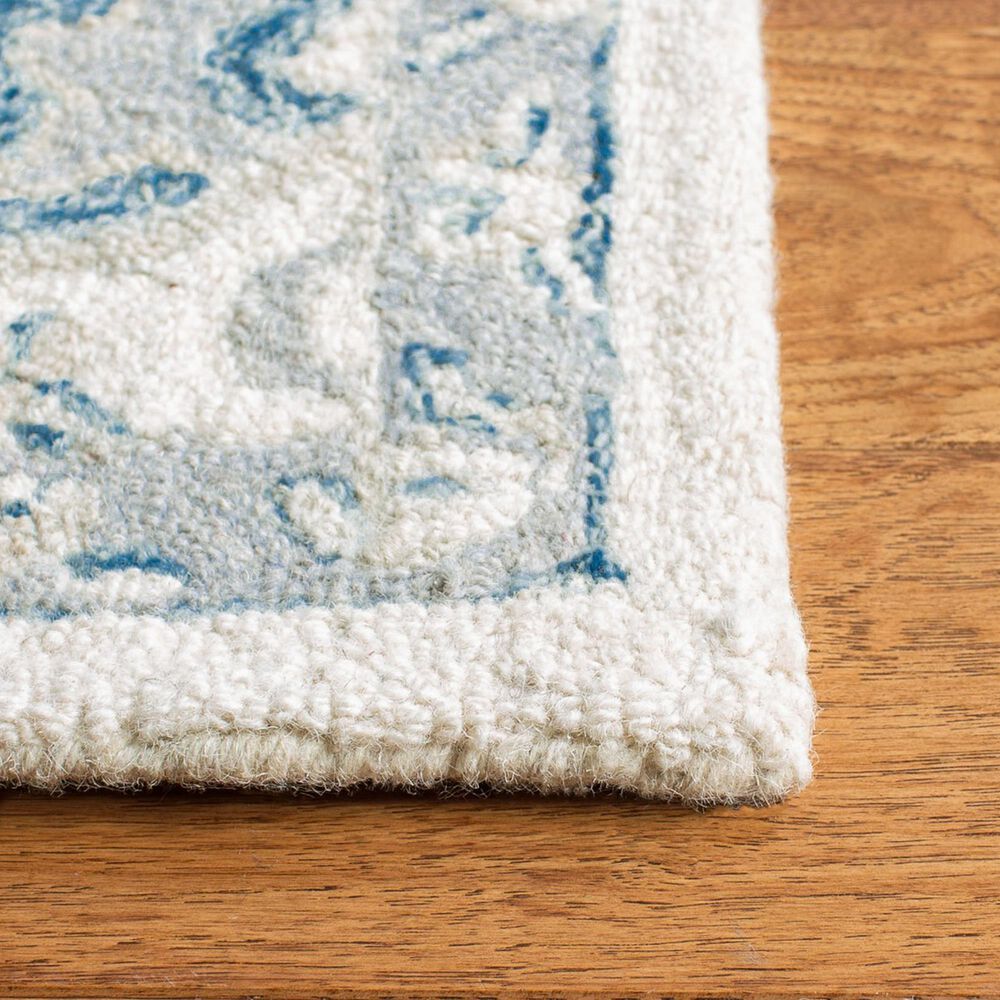 Safavieh Micro-Loop 8&#39; x 10&#39; Ivory and Navy Area Rug, , large