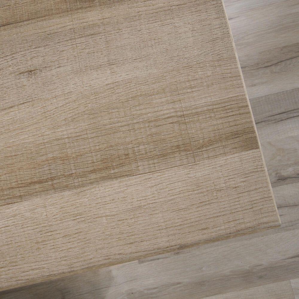 Hearth and Haven 6-Drawer Executive Desk in Brown and White, , large