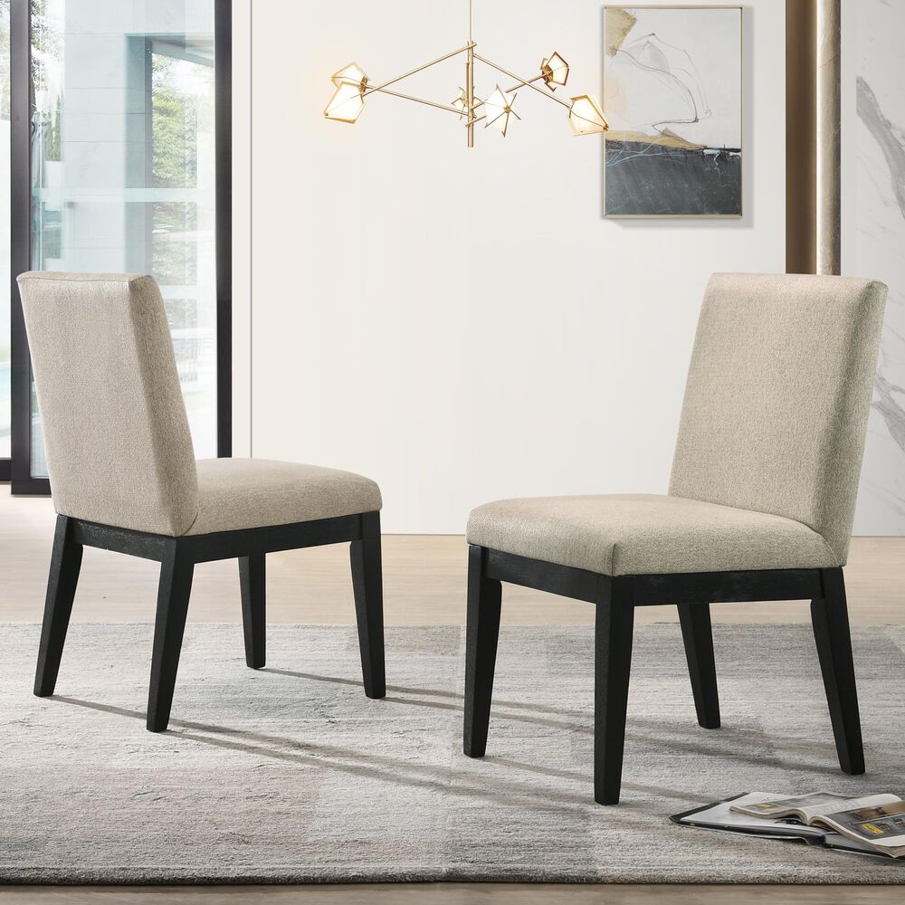 HOMLUX Side Chair in Ebony Black (Set of 2), , large
