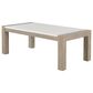 Global Furniture USA 50" Rectangular Coffee Table in Natural and White, , large