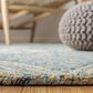 Safavieh Micro-Loop MLP177M 5" Square Light Blue and Ivory Area Rug, , large
