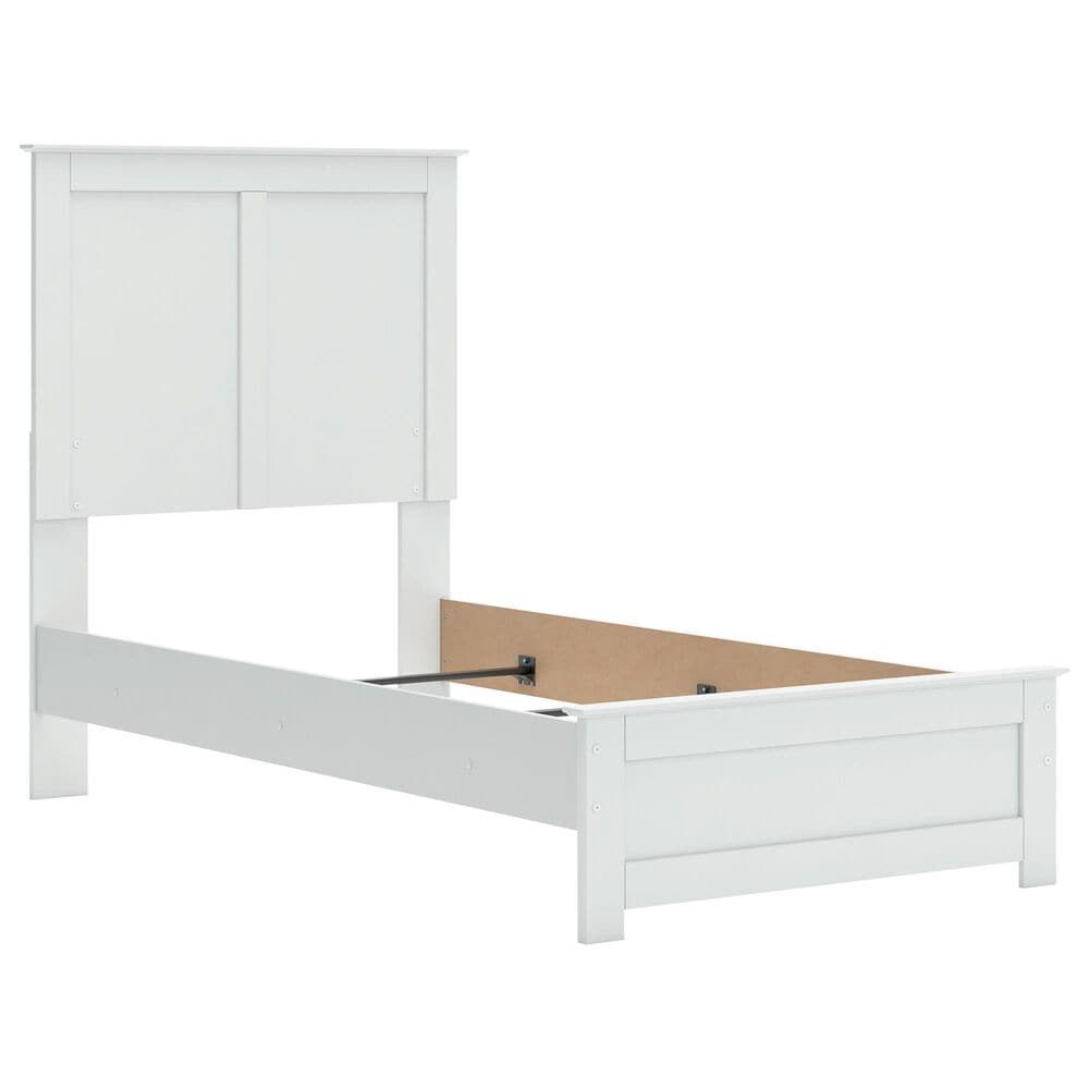 Ashley Bostwick Shoals Twin Panel Bed in White, , large