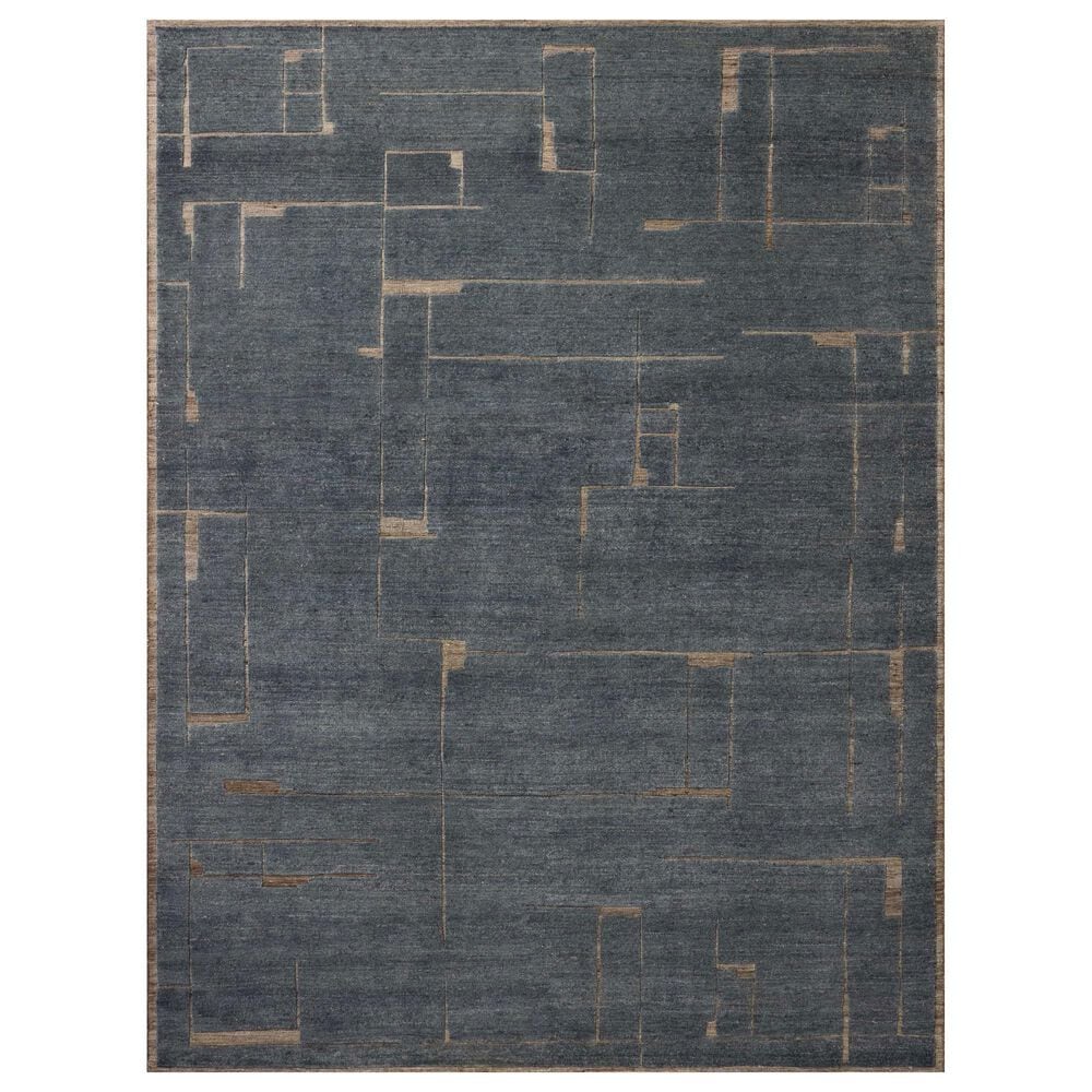 Loloi Beckham Birch and Denim 7"9" x 9"9" Area Rug, , large