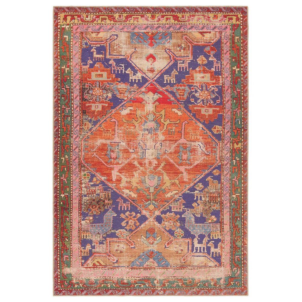 Jaipur Garcia Sancho 5" x 8" Purple Reign and Caramel Area Rug, , large
