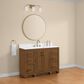 37B Lucerne 48" Single Bathroom Vanity in Dark Maplewood with Marble Top and Backsplash, , large