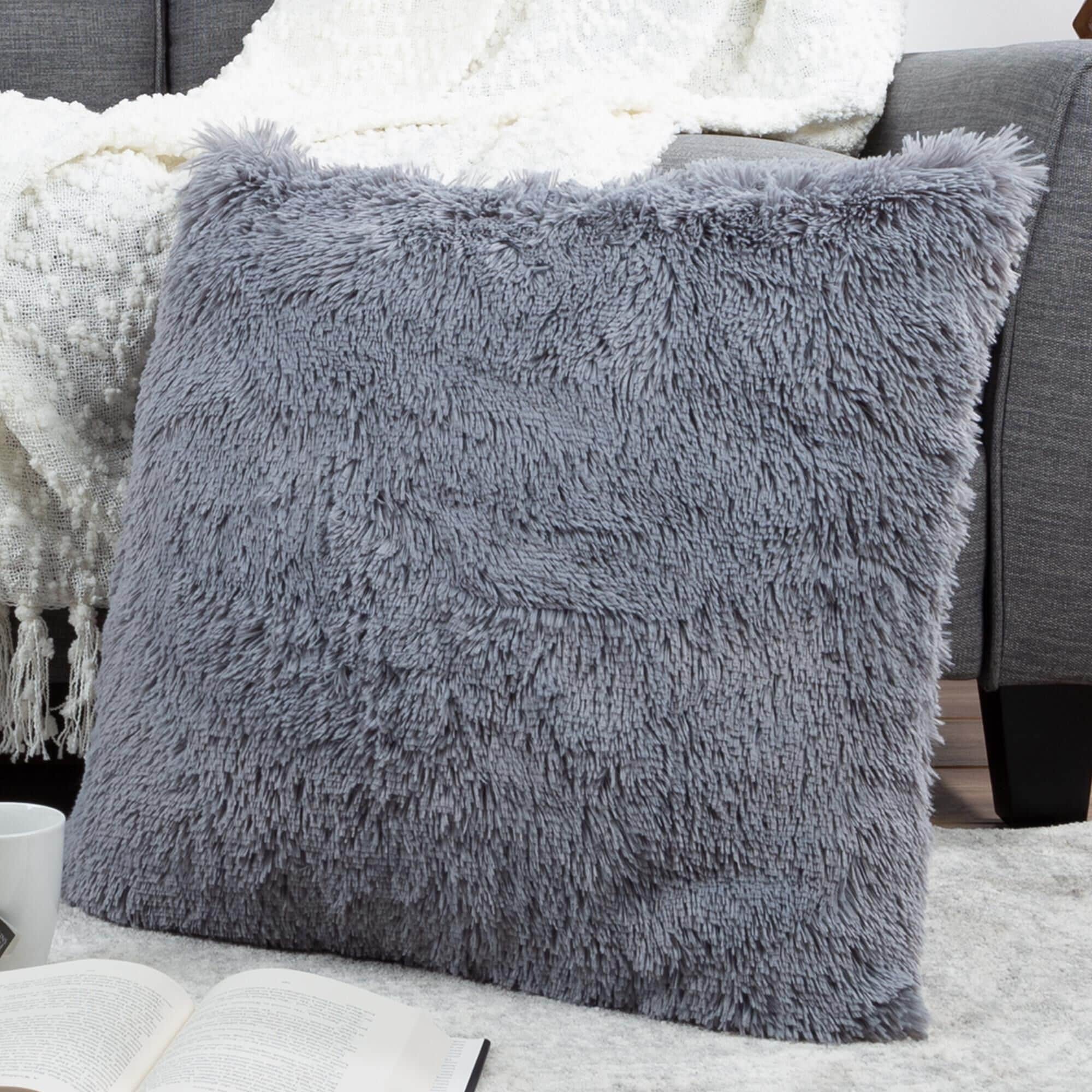 Large gray pillows clearance