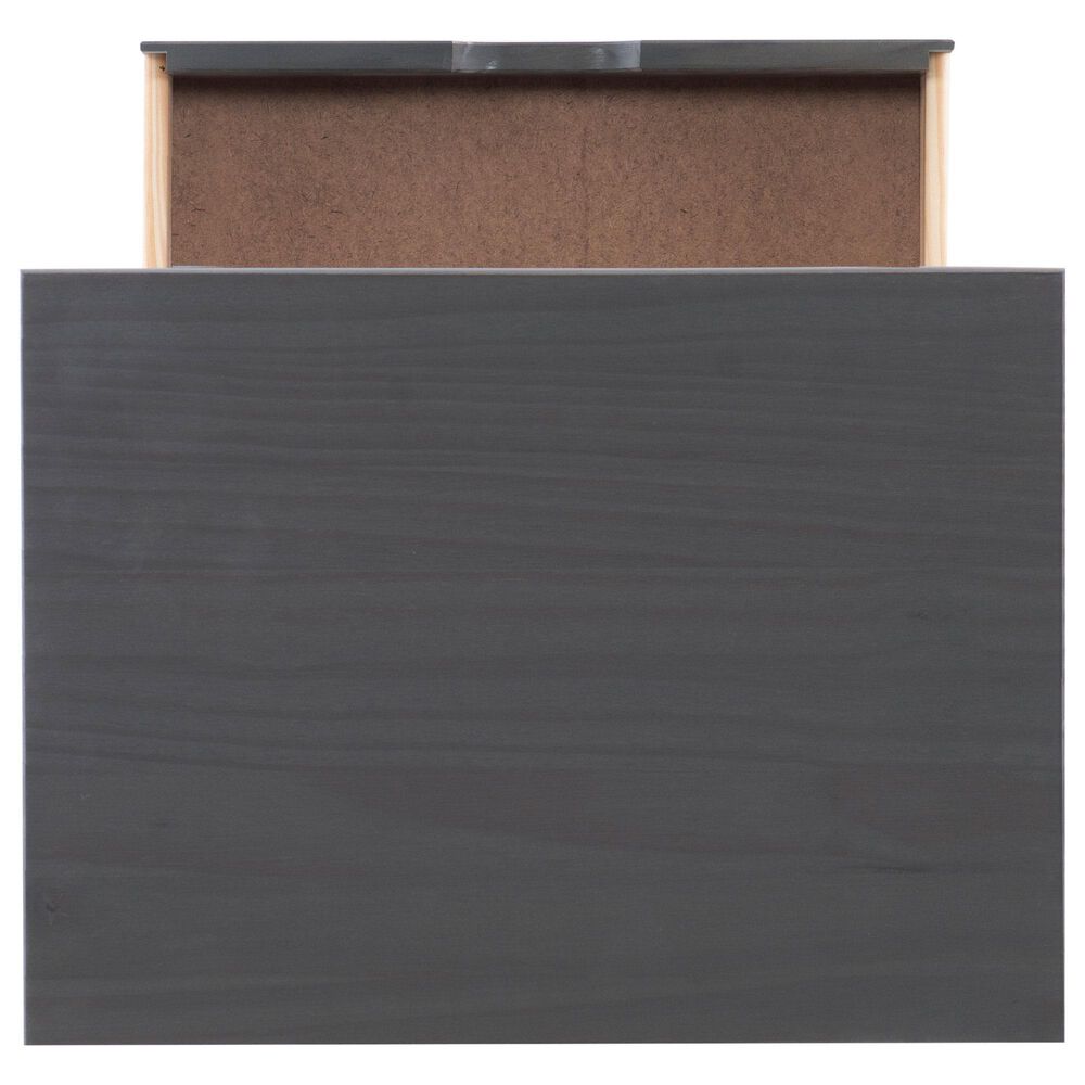 Linon Home Decor Cary 6-Drawer Wide Rolling Cart in Grey, , large