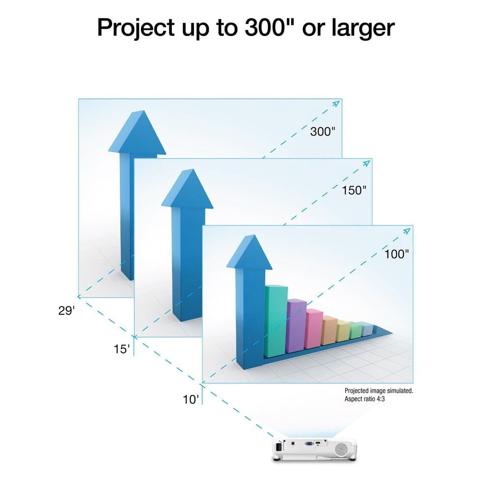 Epson EX3280 3LCD XGA Projector in White, , large