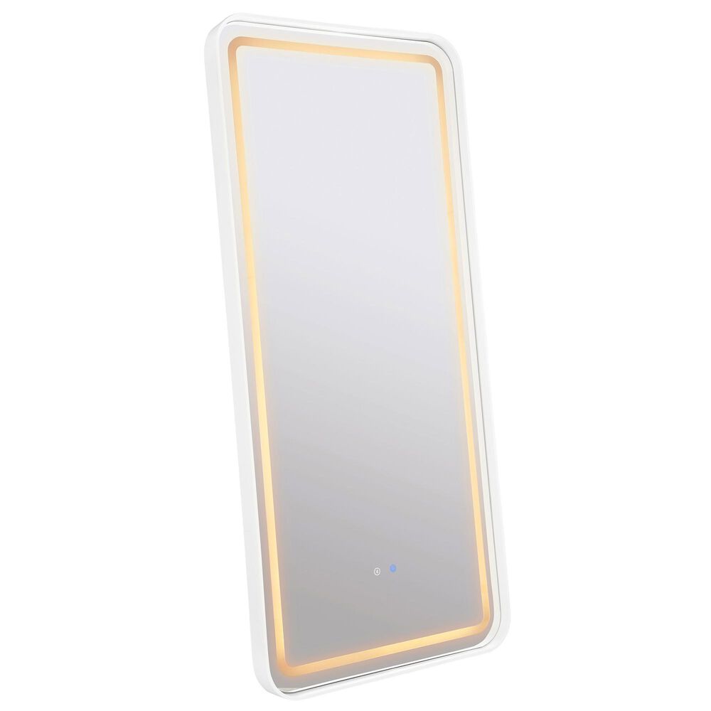 Coaster Glendora LED Standing Mirror in White, , large