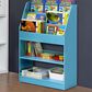 HOMLUX 5-Tier Magazine Bookshelf in Light Blue, , large