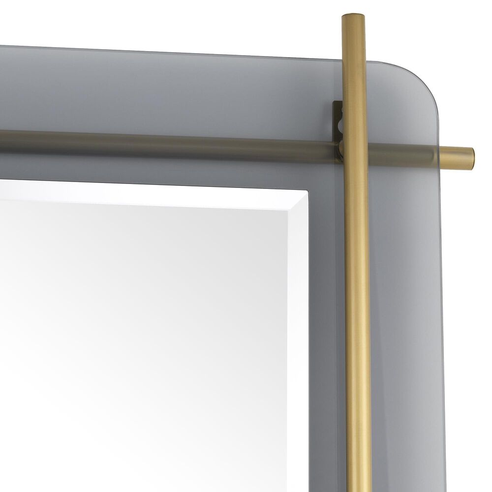 Eichholtz Quinn Mirror in Smoked and Brushed Brass, , large