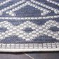 Safavieh Martha Stewart Cyprus 6"7" Round Grey and Ivory Area Rug, , large