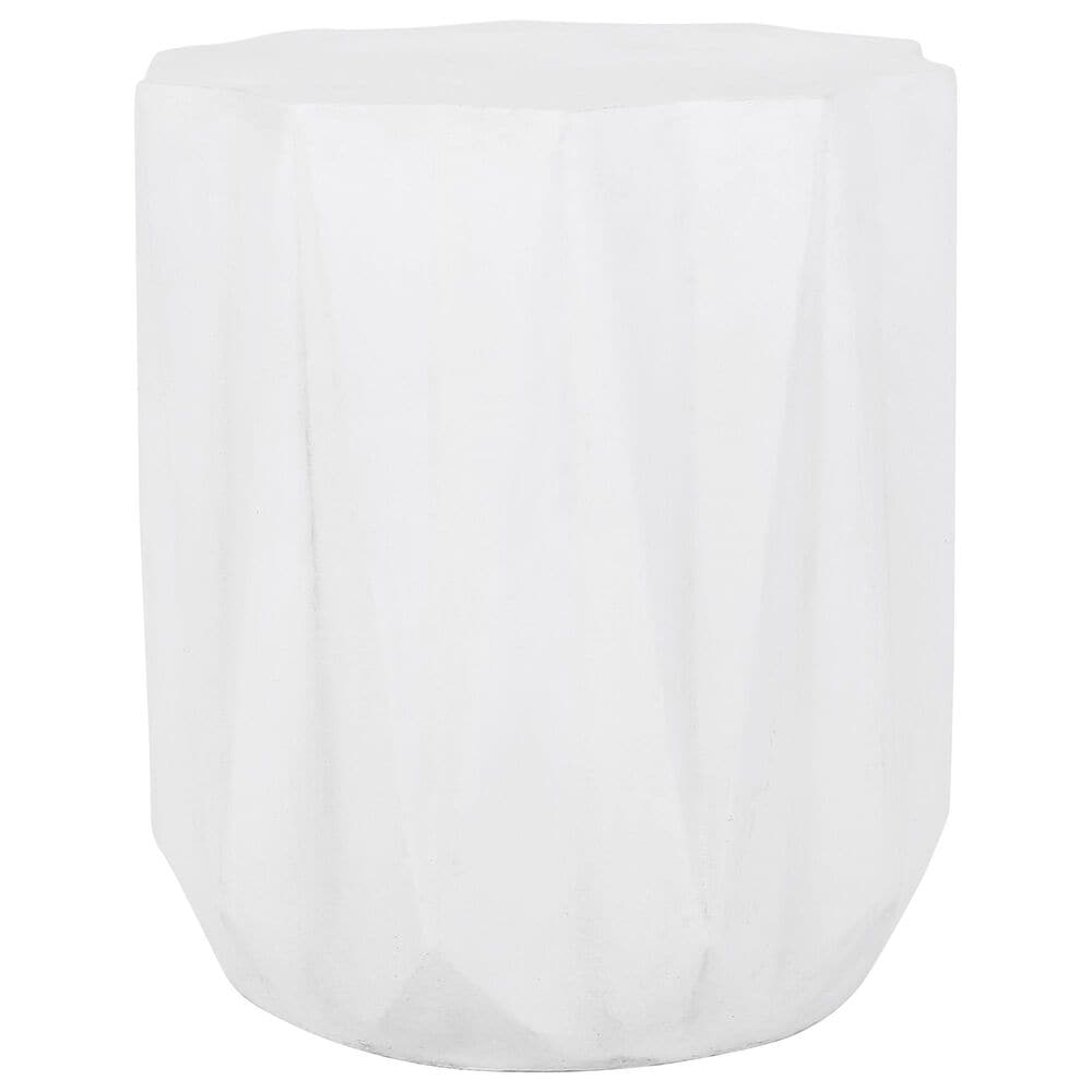 Hearth and Haven Star Patio Side Table in Antique White, , large