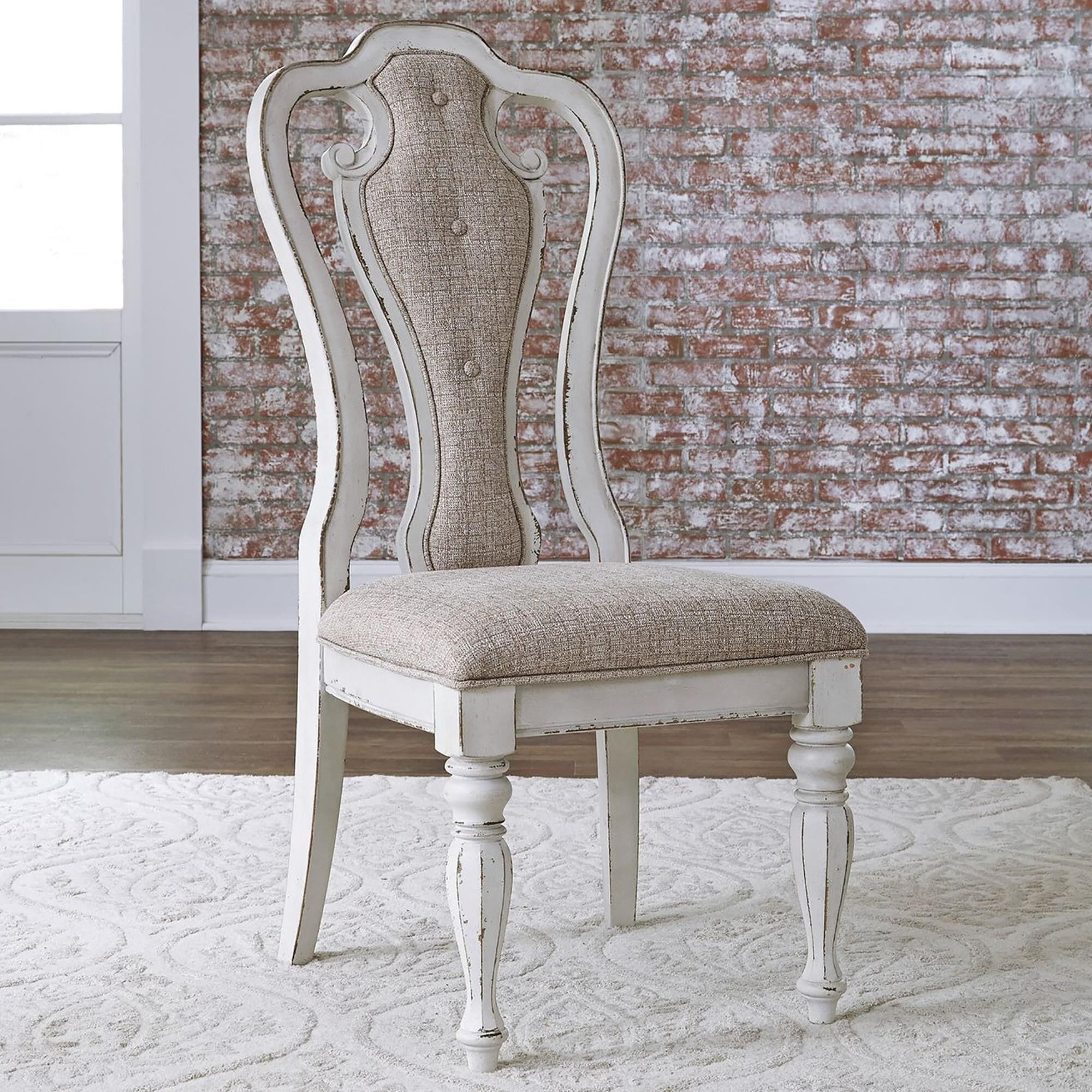 Magnolia manor antique outlet white dining set