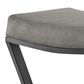 Blue River Atlantis 26" Backless Counter Stool with Matte Black Iron and Vintage Gray Faux Leather, , large