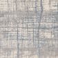 Nourison Rush 8" Round Ivory and Blue Area Rug, , large