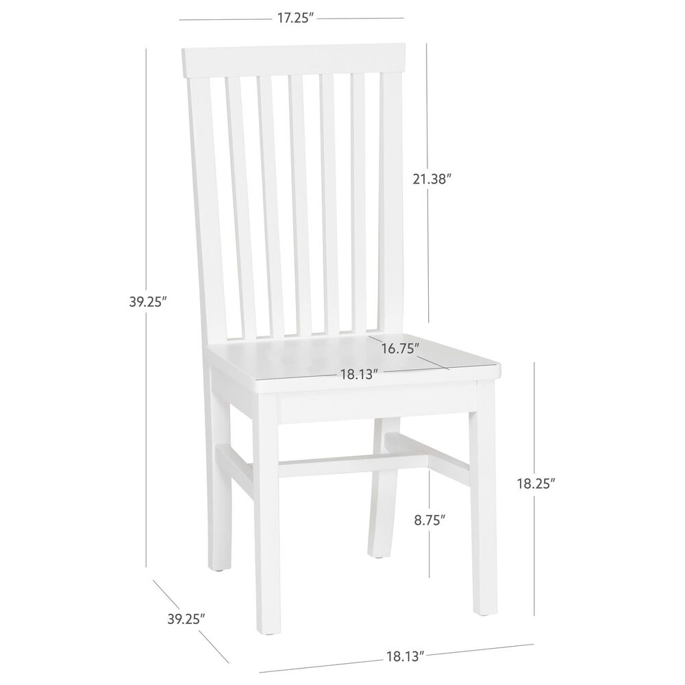 Linon Home Decor Percival Side Chair in White (Set of 2), , large