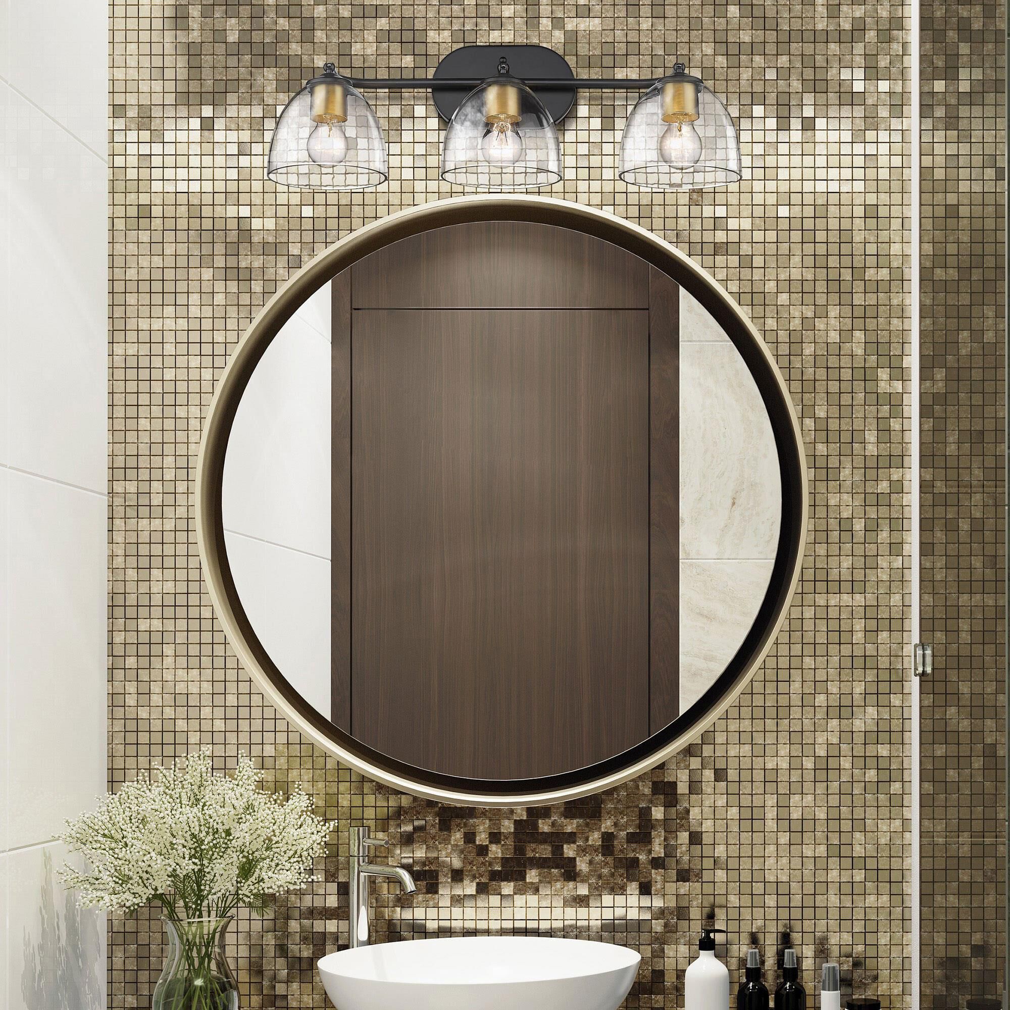 Bathroom vanity lights in champagne bronze cheap