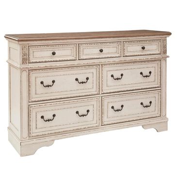 Signature Design by Ashley Realyn Dresser in Chipped White and Brown, , large