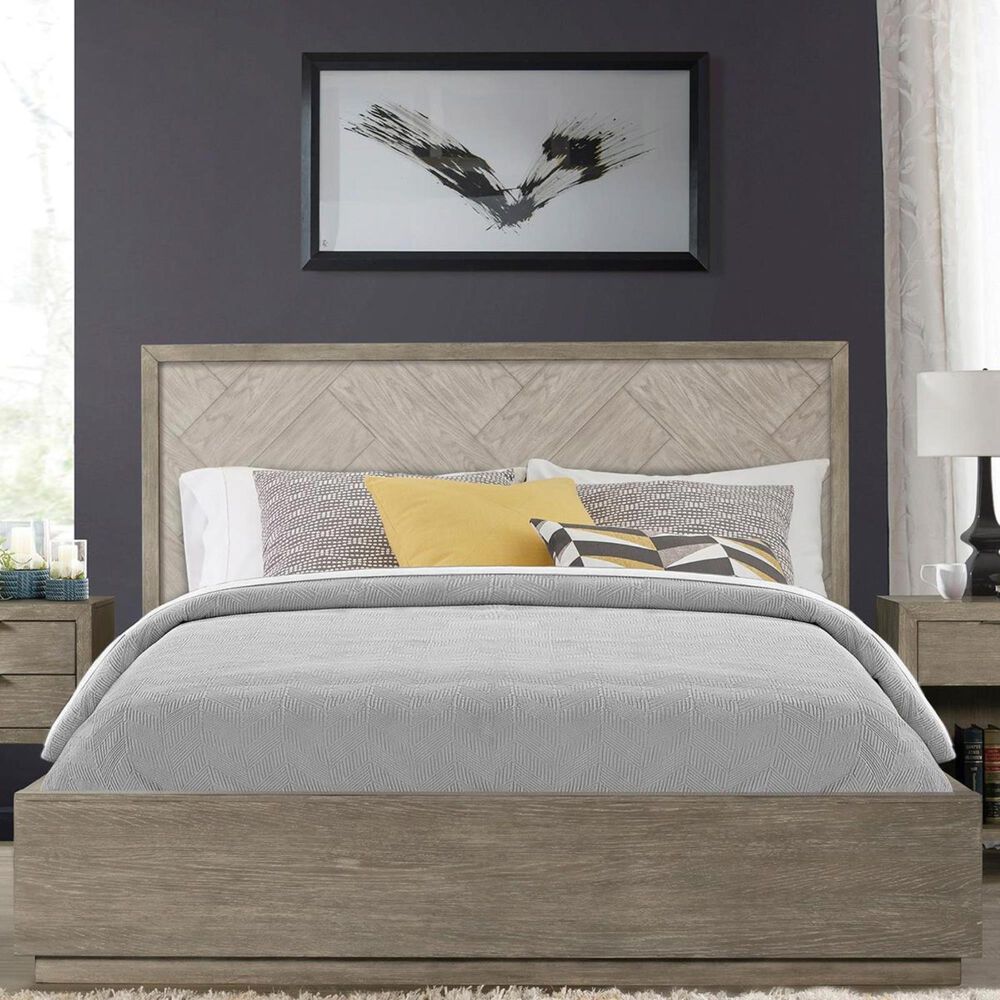 Shannon Hills Zoey Queen Panel 2-Side Storage Bed in Urban Gray and Light Gray, , large