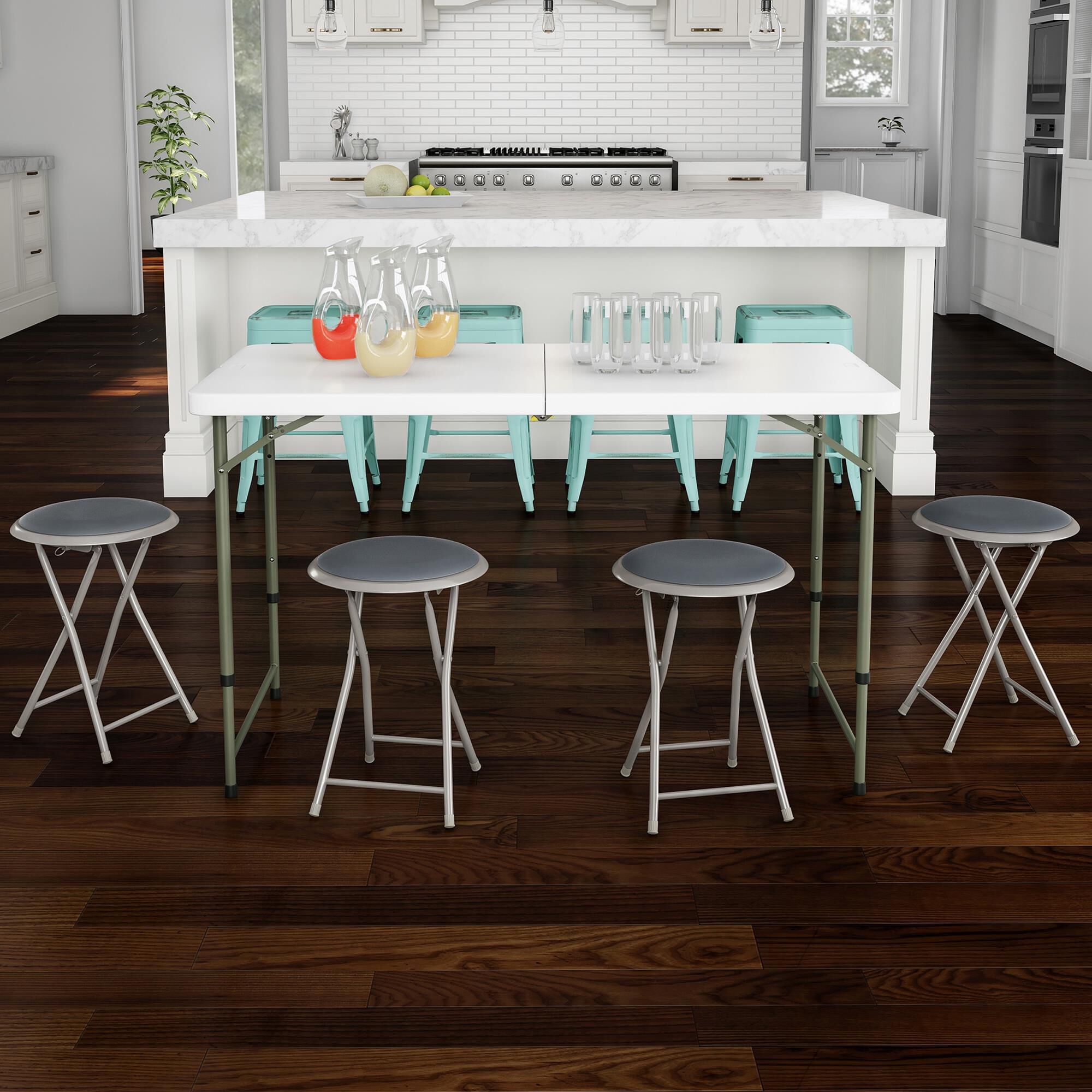 Foldable kitchen sales bar stool