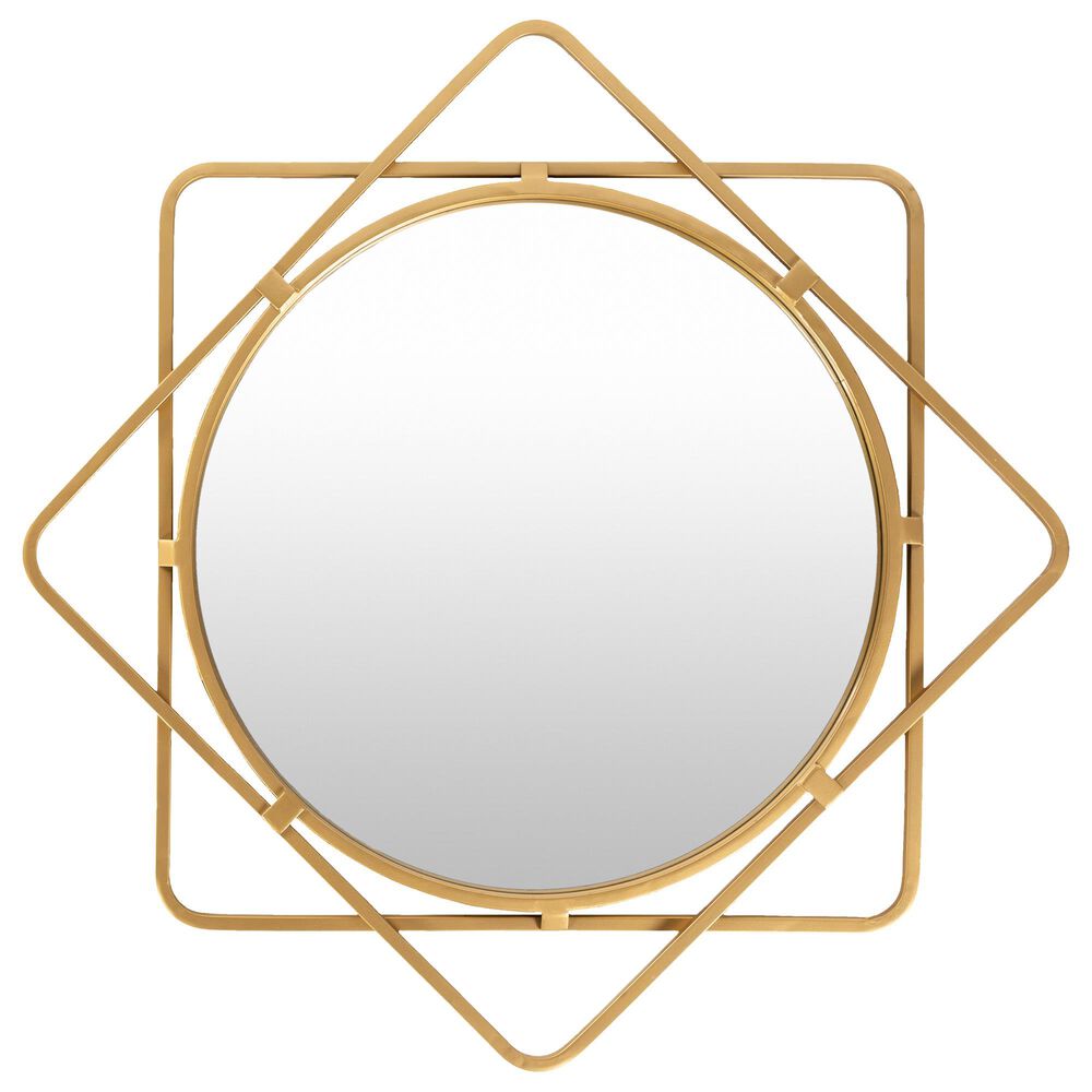 Surya Inc Constance Wall Mirror in Gold, , large