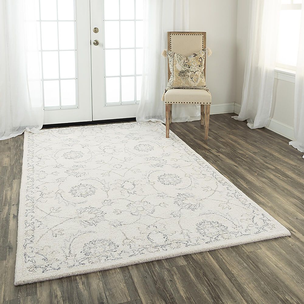 RIZZY Harmony Oriental 5&#39; x 7&#39;6&quot; Ivory Area Rug, , large