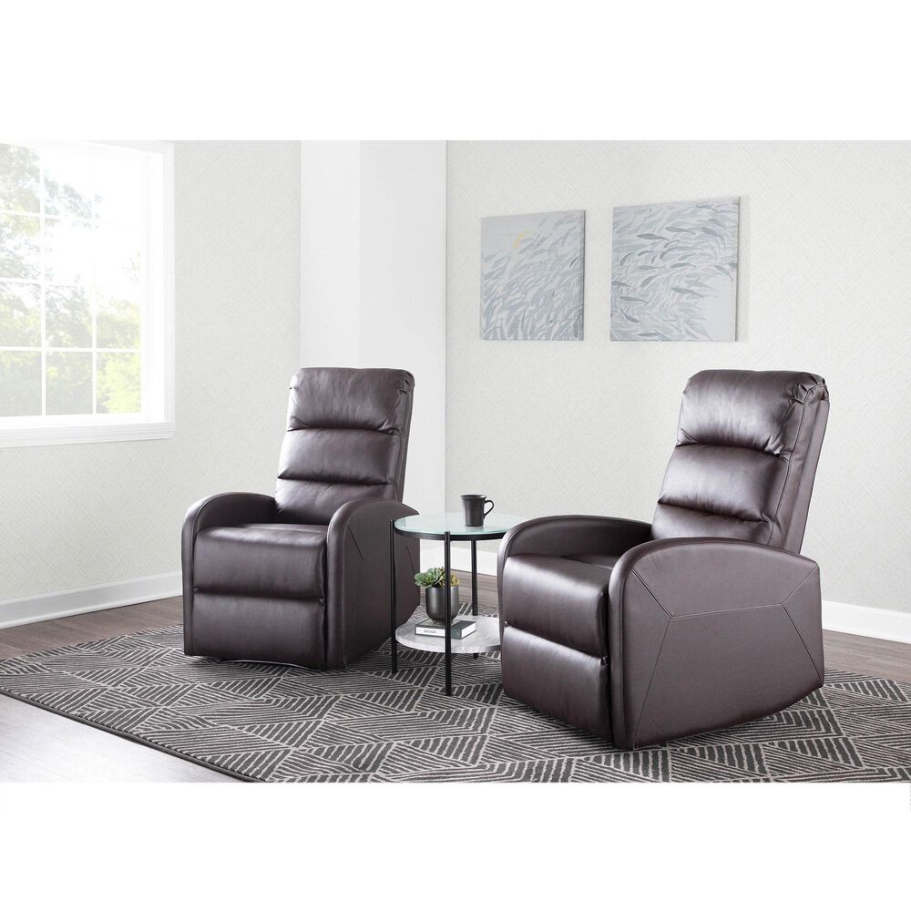 Lumisource Dormi Recliner Chair in Brown, , large