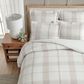 Levtex Waffle Plaid 3-Piece King/California King Comforter Set in Taupe and Cream, , large