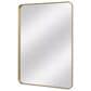HOMLUX 40" x 30" Rectangular Decorative Wall Mirror in Gold, , large