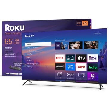 Roku 65" Class Select Series 4K LED in Black - Smart TV, , large