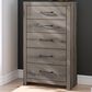Ashley Graystorm 5-Drawer Chest in Weathered Gray, , large