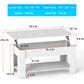 FDW Lift Top Coffee Table in White, , large