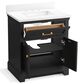 Kohler Charlemont 30" Single Bathroom Vanity in Ferrous Grey with 3 cm White Quartz Top and Rectangular Sink, , large