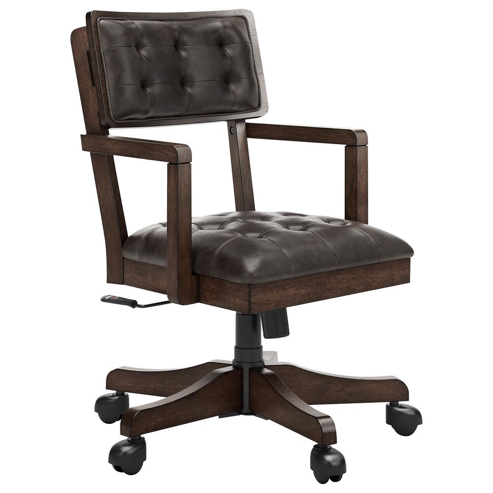 Ashley Breckington Desk Chair in Dark Brown, , large
