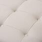 Baxton Studio Carlotta Square Ottoman in Beige, , large