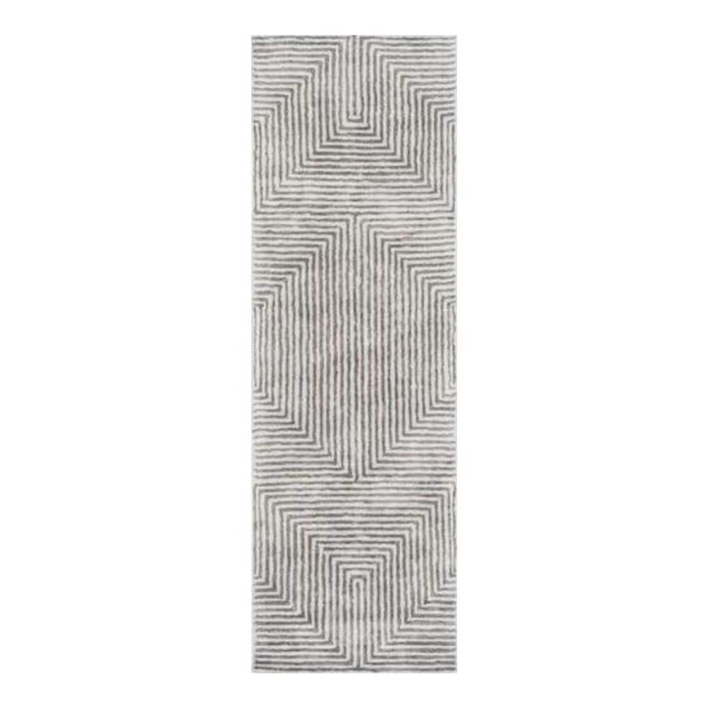 Surya Quartz QTZ-5000 2"6" x 8" Gray/Charcoal Runner, , large
