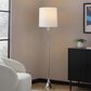 LumiSource Marla Floor Lamp in Polished Nickel and Clear (Set of 2), , large