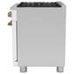 Cafe 5.75 Cu. Ft. Freestanding Dual Fuel Range in Matte White and Brushed Bronze, , large